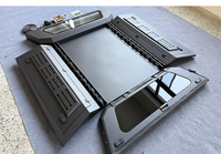 Couverture de protection en acier haute résistance pour la benne d'un pick-up, installation facile, noir carbone, compatible avec les véhicules tout-terrain 4x4 Mitsubishi