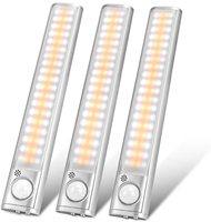 Luz noturna de cozinha led, 80 luzes usb recarregáveis, sensor de movimento, sem fio, iluminação para barra, magnética, sob o armário, balcão, luz, armário