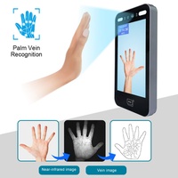 TIMY TM-AI08-V - Máquina de Control de Asistencia con Pantalla Táctil de 8 Pulgadas, TCP/IP/WiFi, Visión Nocturna, Reconocimiento Facial y de Venas de la Palma de la Mano, Lector de Tarjetas RFID