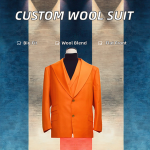 Chaqueta de Lana Personalizada OEM con Botones para Hombre, Talla Grande, para Fiestas, Uniforme a Medida para Adultos - Product Image 2