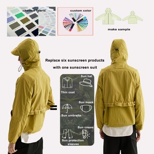 Ropa de Ciclismo Ligera con Protección Solar Anti-UV, Chaqueta Protectora Solar con UPF50, Indonesia, Baju Pelindung Matahari - Product Image 2