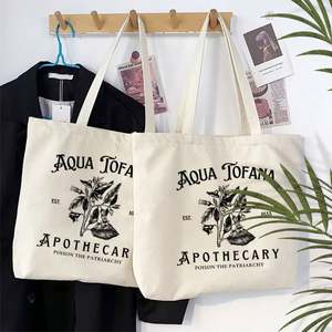 Bolsa de Mano Ecológica de Lona de Algodón con Asas de Cuerda, Personalizable con Logotipo, Gran Capacidad, Venta al Por Mayor - Product Image 3