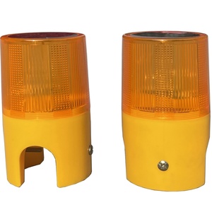 กรวยจราจรพลังงานแสงอาทิตย์สำหรับงานก่อสร้างถนน หลอดไฟ LED วัสดุ PC ไฟพลังงานแสงอาทิตย์ - Product Image 1