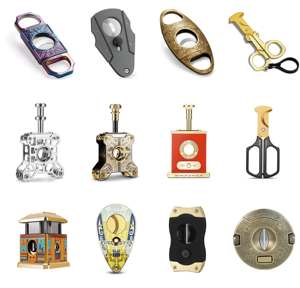 Couteau à guillotine moderne en acier inoxydable personnalisé en vrac, pliable, parfait pour les accessoires de table, coupe-cigares, ensemble de coupe-cigares personnalisé - Product Image 5