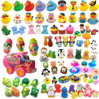 OEM Personnalisé Enfants Mousse Légère Bain Jouets 2024 Garçons Vinyle Flotteur Canard Baignoire En Vrac Bain Grinçant Animaux En Caoutchouc pour Bébés