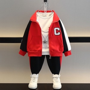 Ensemble de tenue d'hiver pour bébé garçon, en pur coton, anti-plis, sweat-shirt et pantalon de survêtement peints à la main, deux pièces, nouveau style coréen 2026 - Product Image 5