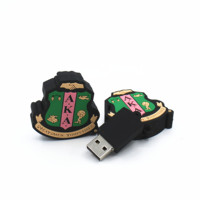 El Último precio más bajo, cubierta de silicona suave de varios colores hecha a medida para unidades Flash USB, Memoria USB con forma de escudo