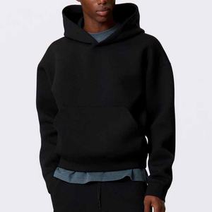 Sweat à capuche unisexe de luxe avec impression de logo personnalisé, surdimensionné, en molleton français lourd, streetwear hip-hop, coupe ample pour homme - Product Image 3