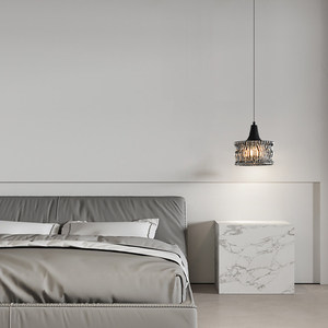 Lampadario Moderno Minimalista di Lusso in Ferro e Vetro <span class=keywords><strong>a</strong></span> Filo, Lampada <span class=keywords><strong>a</strong></span> <span class=keywords><strong>Sospensione</strong></span> LED Nera <span class=keywords><strong>per</strong></span> <span class=keywords><strong>Camera</strong></span> <span class=keywords><strong>da</strong></span> <span class=keywords><strong>Letto</strong></span>/Studio, Luce Sospesa di Alta Gamma - Product Image 2