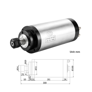 Zhong Hua Jiang High-speed Electric Water Cooled Spindle Motor ER20 3KW 220V/380V 24000rpm CNC Drilling <b>Engraving</b> <b>Machine</b> - Product Image 2