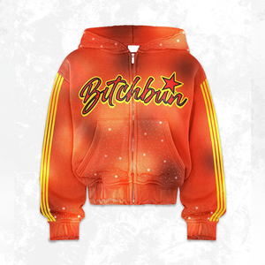 Giyim üreticileri özel erkek Hoodies & tişörtü kırpılmış Rhinestone Zip Hoodie erkekler - Product Image 1