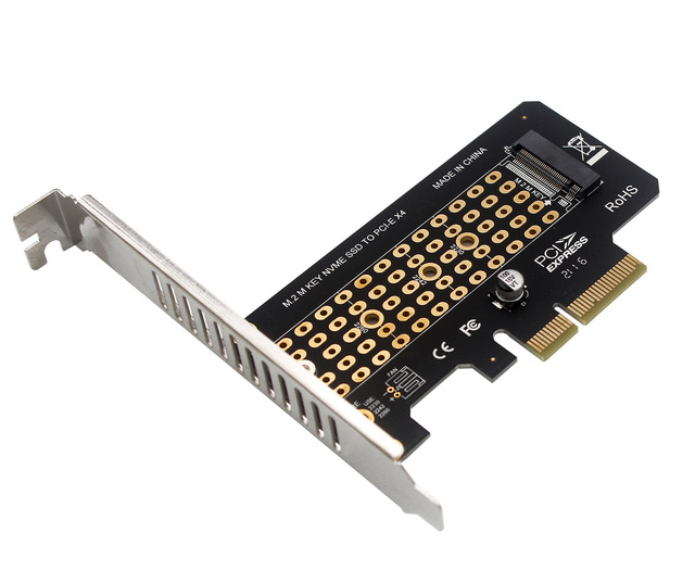 NVMe M.2 PCI-E 3.0 Expansion Adapter Card X4/X8/X16 Riser for 2230/2242/2260/2280 M.2 SSD in Stock Made in China
