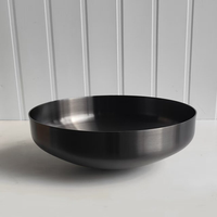 Meilleure vente : Évier de lavage des mains rond au design classique en SUS304 pour balcon, noir