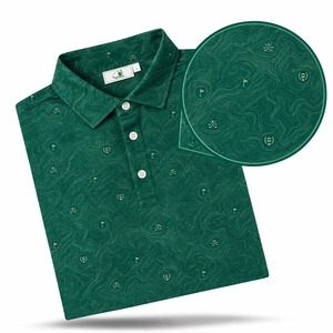 Polo de Golf de Alta Calidad para Hombre, Diseño de Líneas de Contorno de Texas, 88% Poliéster, 12% Elastano, Secado Rápido, Transpirable - Product Image 5