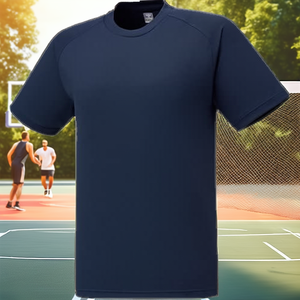 T-shirts pour hommes de haute qualité, personnalisables, respirants pour l'été, 180 grammes, jersey sportif à carreaux, manches courtes, couleur unie, design vierge - Product Image 2