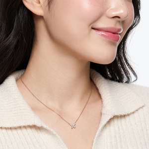 Most Popular Butterfly Design Necklace 18K <b>Solid</b> <b>Gold</b> Natural Diamond <b>Pendant</b> Necklace Fine Jewelry Wholesale Gift For Women - Product Image 6