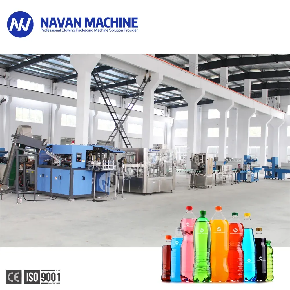 Automatic Water Bottle Machine Full Set Automatic Glass/PET/Plastic Bottled 330ML Carbonated Drink Water Filling Machine