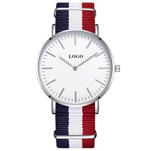 Nieuwe Tijden Minimalistische Klassieke Quartz Oem Horloges Dames Marineblauw Horloge Aangepaste Logo Horloge Vrouwen