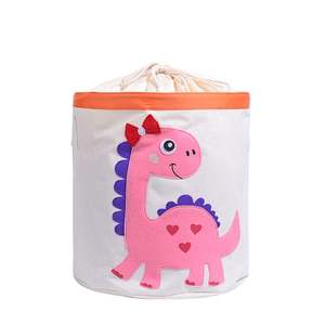 Versatile Foldable Canvas Storage Basket with Drawstring <b>Organizer</b> Bins for Dirty Laundry Hamper - Product Image 5