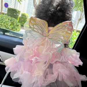<strong>Dog</strong> Cat Wedding Outfit Princess Butterfly Skirt Birthday Dress Party <strong>Costume</strong> <strong>for</strong> Small Medium Large Size Pet Clothing Supplies - Product Image 4