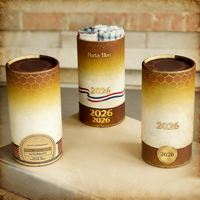 Emballage en tube de papier écologique personnalisé avec logo, boîte cylindrique en carton pour chaussettes, t-shirt, maillot de football, écharpe, vêtements