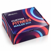 Kotak Pengiriman Bergelombang Custom Glossy Fitness Mailer Box untuk Kemasan Aksesoris Olahraga