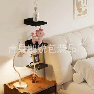 <b>Wall</b> <b>Mounted</b> Single Panel Decorative <b>Shelf</b> Rectangle Durable Storage Rack For Study Bedroom Children Room - Product Image 2