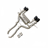 Système d'échappement Catback Valvetronic en acier inoxydable pour BMW G87 M2 S58 2023+ avec silencieux et tuyaux d'échappement arrière pour une amélioration du son