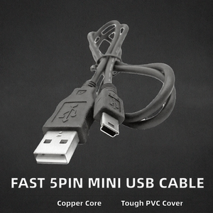 כבל מיני USB V3 במהירות גבוהה לסנכרון נתונים וטעינה לרמקול בלוטות', מצלמת <span class=keywords><strong>DVR</strong></span> לרכב, GPS ורדיו - ליבת נחושת טהורה - אחריות ל-12 חודשים - Product Image 5