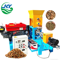 Petite machine extrudeuse d'aliments flottants pour poissons, machine à granulés pour l'aquaculture, pour tilapia, carpe, poisson-chat