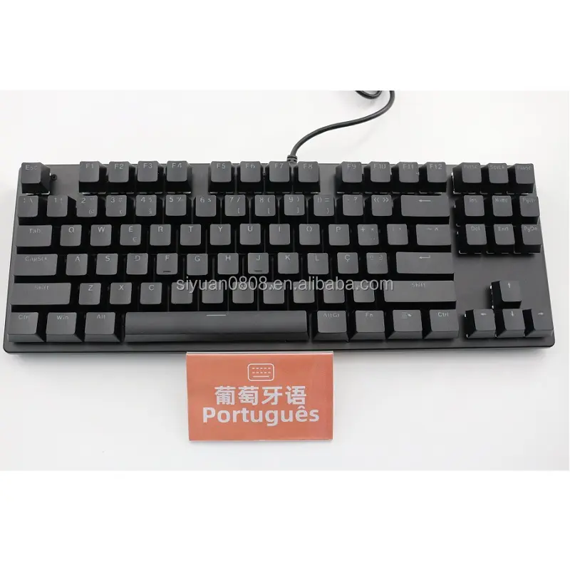 Portugiesische mechanische Tastatur Zoll globale Sprache 61 64 68 87 98 104 108 Tasten Mechanische Tastatur ist für OEM ODM geeignet