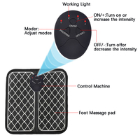 Masajeador de cuerpo eléctrico recargable superventas, máquina vibratoria EMS para pies y piernas con suministro USB para el cuidado de los pies