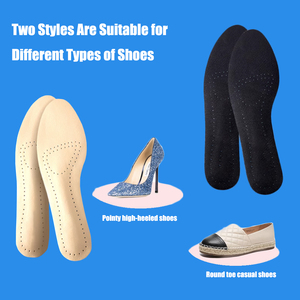 Semelles auto-adhésives en cuir pour femmes, sandales à talons hauts, antidérapantes, respirantes, absorbant la transpiration, coussinets pour chaussures - Product Image 6