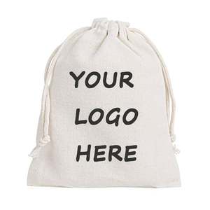 Personalized <b>Wedding</b> Party <b>Gift</b> Spice Wrap Recyclable Organic Cotton Drawstring <b>Bag</b> Canvas for Jewelry - Product Image 1
