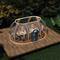 Tente d'événement de luxe imperméable, maison à bulles, tente dôme, glamping pour les stations balnéaires, les villas