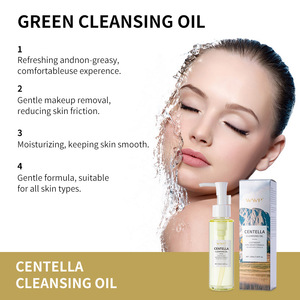 Removedor de maquillaje de limpieza profunda vegana para ojos, labios, cara, piel, ingredientes específicos para agua, nieve, hierba, aceite - Product Image 4