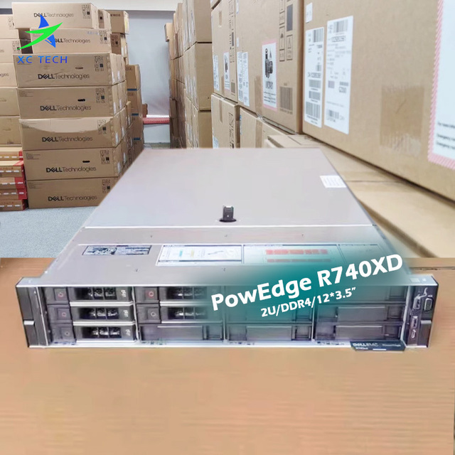 Refurbished/Used Dells EMC PowerEdge R740 R740XD 2U Rack Server with 8/12/16/24sff 2.5"/3.5" Chassis/Xeon 6240R Processors