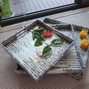 Meilleure vente en gros plateaux de service en nacre de luxe, haute qualité, meilleure vente, fabriqués à la main du vietnam - Product Image 6
