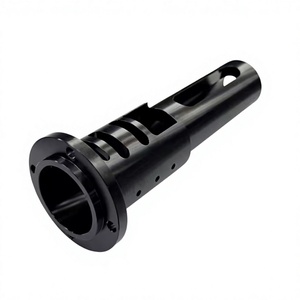 Service de tournage CNC de haute précision, tube en aluminium anodisé noir, pièces de rechange de machines usinées sur mesure - Product Image 1