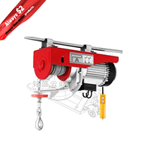 Palans électriques portables à câble métallique PA 500 kg, 220 V/110 V, vitesse de levage 8 m/min, crochet anti-chute, télécommande, IP54, longueur 12 m