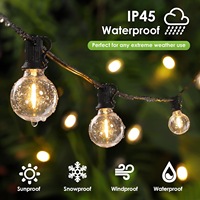 Stellight Weihnachts-G40-Lichterkette 30m IP44 Wasserdicht Outdoor LED-Anzeigebildschirm Zweifarbige Temperatur Multifunktional CRI 80