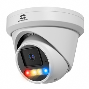 Caméra dôme IP PoE de sécurité extérieure GWSECU 8MP avec IA, dissuasion active, alarme, vision nocturne couleur, audio bidirectionnel, CMOS, pour la maison - Product Image 1
