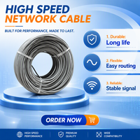 Câble Ethernet LAN UTP non blindé en PVC bleu, 305 m (1000 pi), Cat6 2x4p 23AWG 24AWG, fabriqué en usine