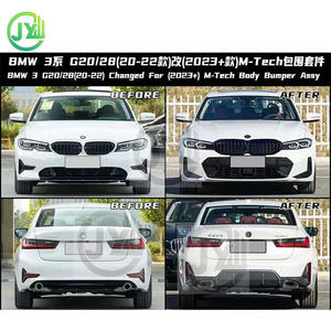 Para <span class=keywords><strong>BMW</strong></span> 3 Series G20G 28 M versión LCI modificado y actualizado Kit de carrocería de coche con parachoques centro Red faldón lateral parrilla iluminación de coche - Product Image 5