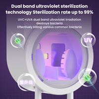 Stérilisateur UV mural intelligent à induction pour brosses à dents, en plastique, avec chargement USB Type-C, 1800 mAh, étanchéité IPX4