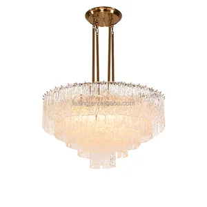 Round Chandelier Modern Crystal Chandelier Lighting Vintage Cristal Hanging Chandeliers Style Interior Light Fixtures