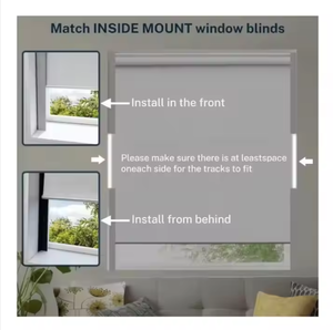 Stores occultants en <span class=keywords><strong>PVC</strong></span> à installation facile, bandeaux occultants blancs, accessoires occultants, stores enrouleurs électriques en métal pour chambre à coucher - Product Image 5