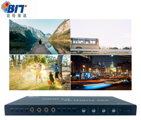 Bitvisius BIT-Ma-GS-2.0-0404 4K 60Hz 2.0 4 giriş 4 çıkış Matris Anahtarlayıcı 4X4 EDID Bölücü Alaşımlı RS232 Kontrol Kutusu TV 12W Güç Kaynağı