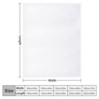 Échantillon Gratuit de Couvertures d'Hiver 100% Polyester pour Sublimation, Impression Numérique 3D, Couverture Polaire pour Bébé et Animaux, Couverture Personnalisée avec Logo
