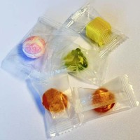 Sacs d'emballage en plastique thermoscellés personnalisés de qualité alimentaire pour collations, biscuits au nougat et bonbons au caramel